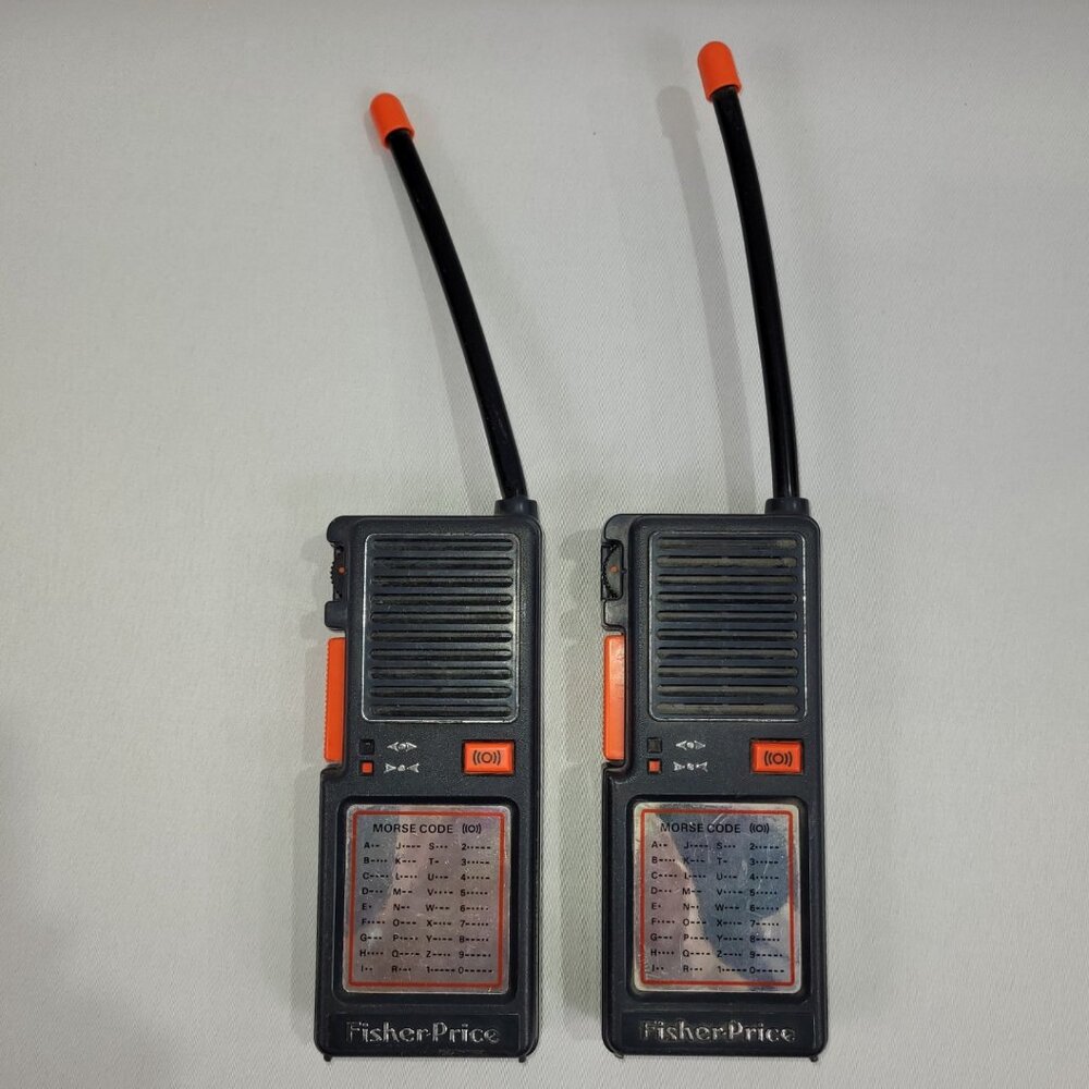 Fisher-Price 815 Vintage Sky Talker Walkie Talkie Set Morse Code